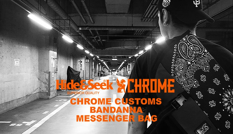 CHROME CUSTOMS<br>HIDEANDSEEK<br>BANDANNA MESSENGER BAG