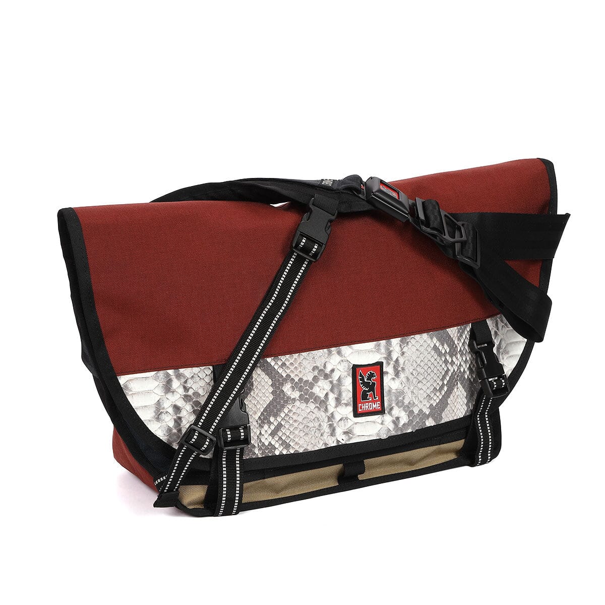 アクセサリー CHROME INDUSTRIES 2014 CHROME CUSTOM PYTHON LEATHER (クロームカスタム パイソンレザー