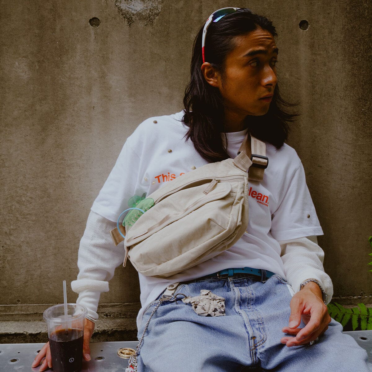CHROME | meanswhile BOT FLAP SLING 5L | ボットフラップ スリング 5L
