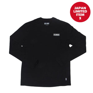 PREMIUM LS HORIZONTAL LOCK UP TEE CLOTHING chromeindustries BLACK/WHITE PRINT S 