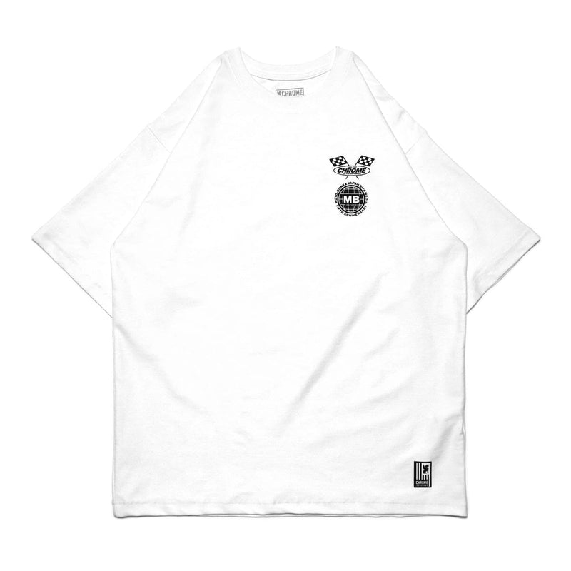 【6°Cマイナス】ライムストーン ケーブ ティー ワイド フィット オリジナル ロゴ CLOTHING chromeindustries MOTO-BUNKA WHITE M 