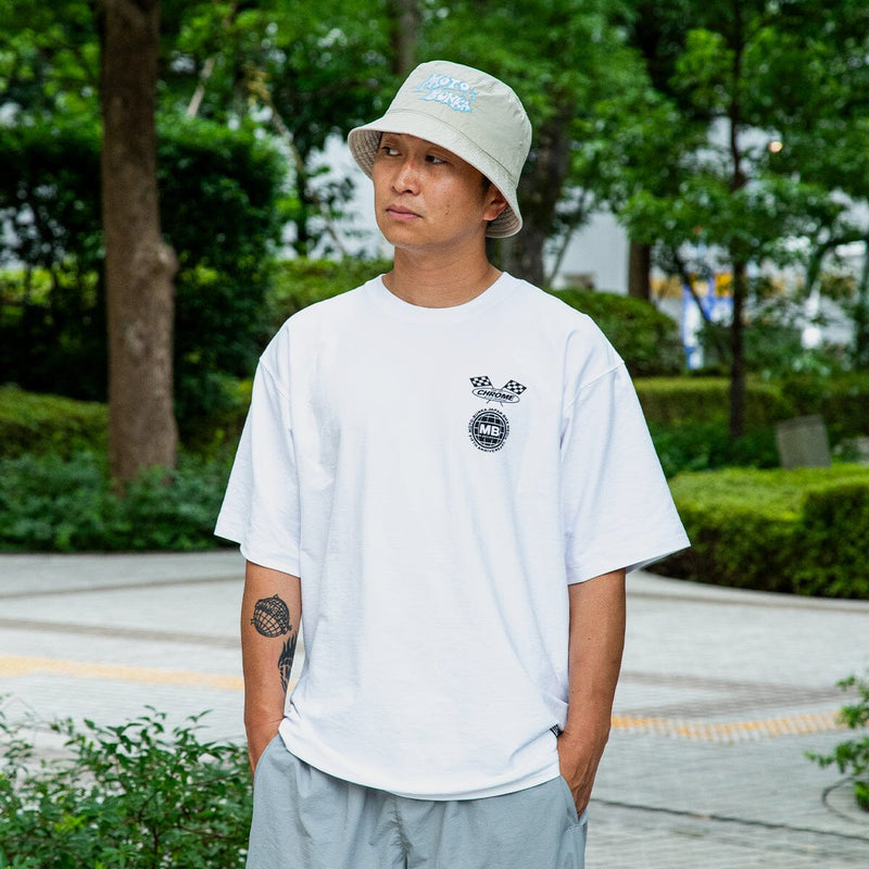 【6°Cマイナス】ライムストーン ケーブ ティー ワイド フィット オリジナル ロゴ CLOTHING chromeindustries 