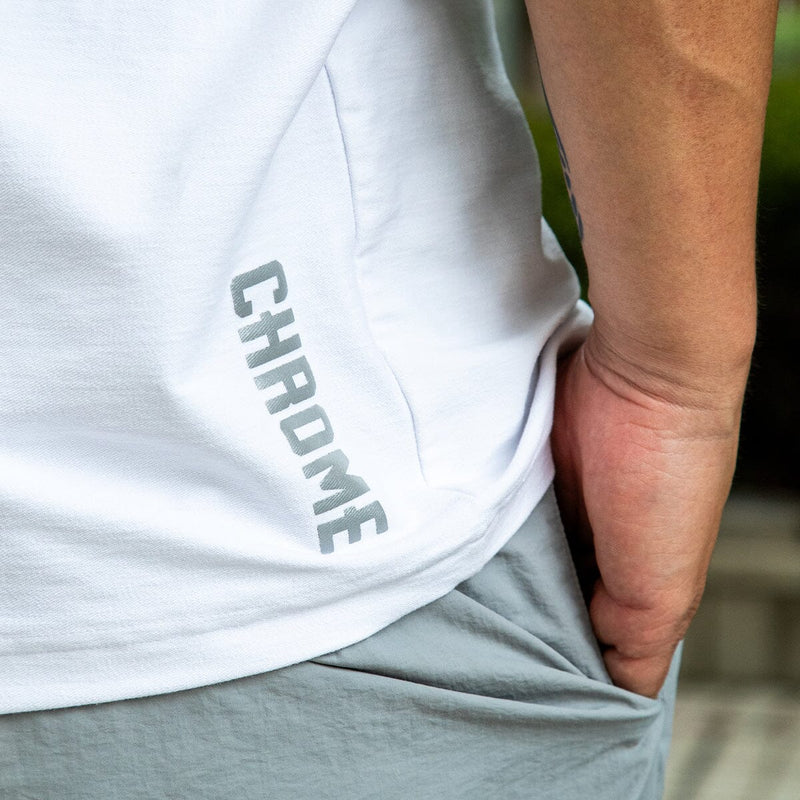 【6°Cマイナス】ライムストーン ケーブ ティー ワイド フィット オリジナル ロゴ CLOTHING chromeindustries 