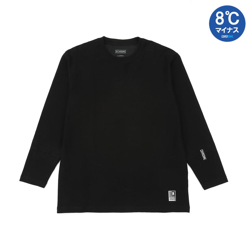 【8°Cマイナス】ライムストーン ケーブ ロングスリーブ ティー オリジナル ロゴ CLOTHING chromeindustries BLACK S 