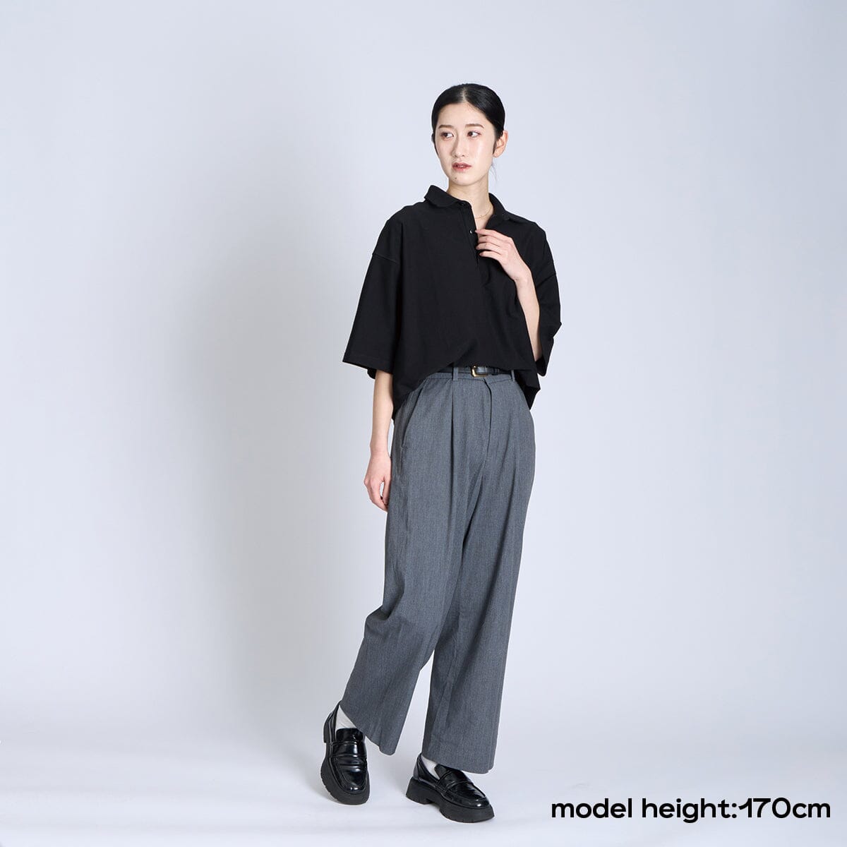 STONE  SLIM FIT コンパスロゴ　リンガーポロシャツ シンメトリーロゴ ポロシャツ [全3色] – muta Online Store