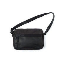 BLACK CANVAS LEATHER