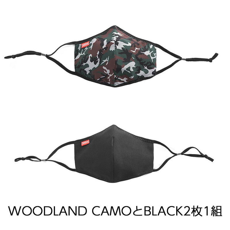 CHROME MASK PACK CLOTHING chromeindustries WOODLAND CAMO/BLACK XS/S 