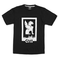 CHICAGO HUB TEE CLOTHING chromeindustries BLACK/WHITE S 