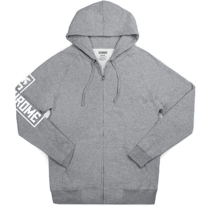 FLYING LION ZIP HOODIE CLOTHING chromeindustries HEATHER GREY S 